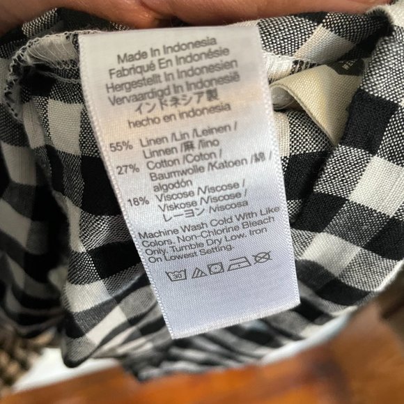 Madewell Black and White Gingham Mini Dress - Picture 5 of 6